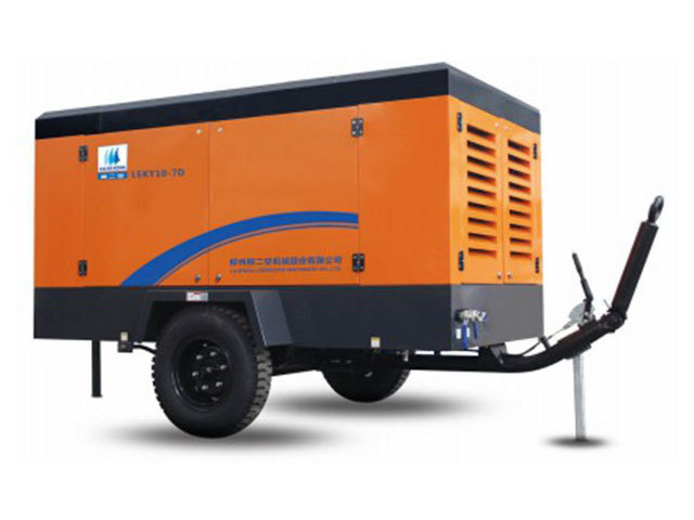 Electric mobile screw air compressor
